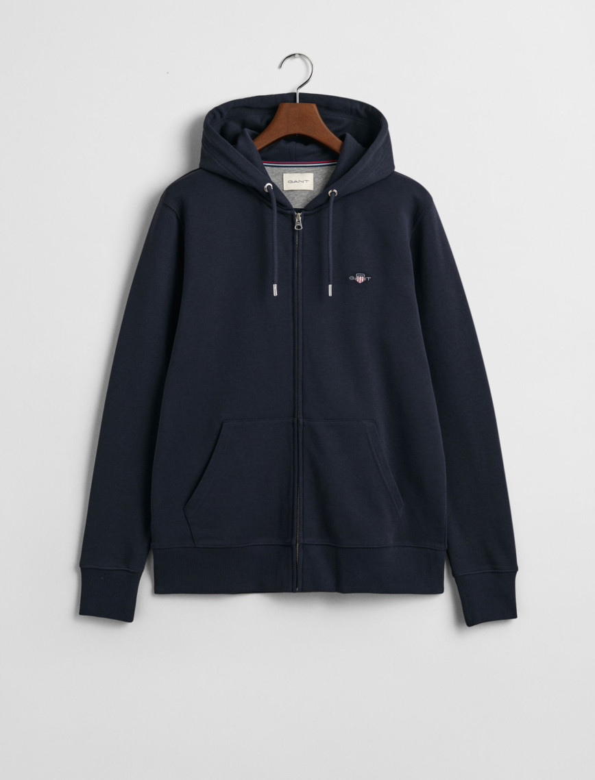 GANT Erkek Lacivert Regular Fit Fermuarlı Sweatshirt GANT Erkek Lacivert Regular Fit Fermuarlı Sweatshirt