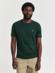 GANT Erkek Yeşil Regular Fit Bisiklet Yaka T-Shirt