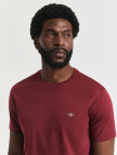 GANT Erkek Bordo Regular Fit Bisiklet Yaka T-Shirt