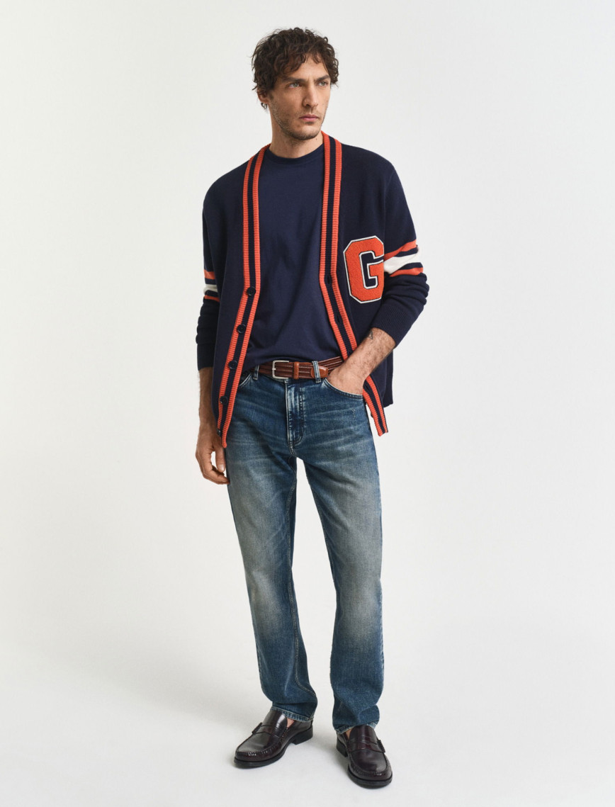 GANT Erkek Lacivert Regular Fit Bisiklet Yaka T-Shirt GANT Erkek Lacivert Regular Fit Bisiklet Yaka T-Shirt