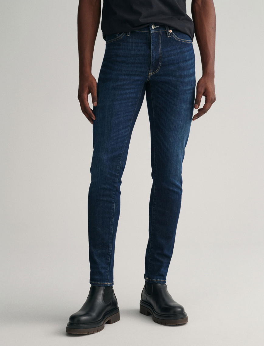 GANT Erkek Lacivert Extra Slim Fit Active Recover Jean GANT Erkek Lacivert Extra Slim Fit Active Recover Jean