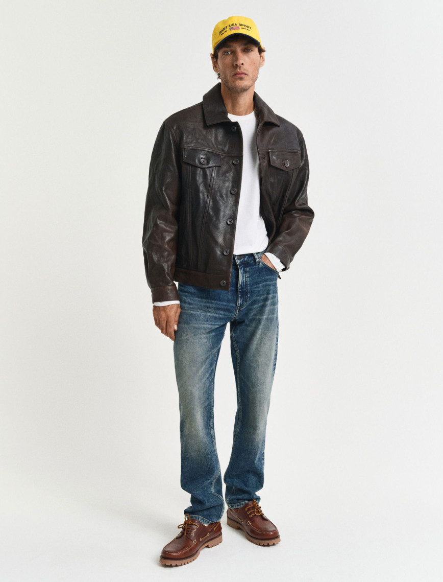 GANT Erkek Beyaz Regular Fit Bisiklet Yaka Uzun Kollu T-Shirt GANT Erkek Beyaz Regular Fit Bisiklet Yaka Uzun Kollu T-Shirt