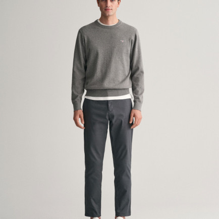 GANT Erkek Gri Slim Fit Chino Pantolon GANT Erkek Gri Slim Fit Chino Pantolon