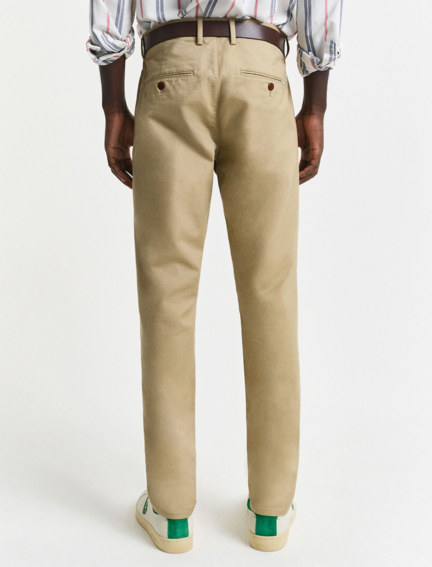 GANT Erkek Bej Slim Fit Chino Pantolon