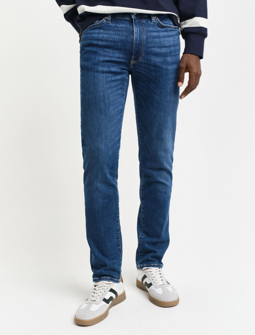 GANT Erkek Mavi Extra Slim Fit Active Recover Jean GANT Erkek Mavi Extra Slim Fit Active Recover Jean