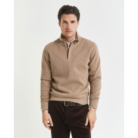 GANT Erkek Bej Regular Fit Yarım Fermuarlı Sweatshirt GANT Erkek Bej Regular Fit Yarım Fermuarlı Sweatshirt