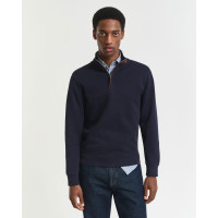 GANT Erkek Lacivert Regular Fit Yarım Fermuarlı Sweatshirt GANT Erkek Lacivert Regular Fit Yarım Fermuarlı Sweatshirt