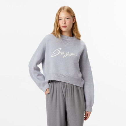 Boss Finevra Kadın Gümüş Triko Boss Finevra Kadın Gümüş Triko