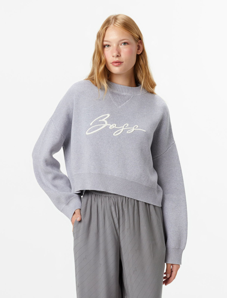 Boss Finevra Kadın Gümüş Triko Boss Finevra Kadın Gümüş Triko