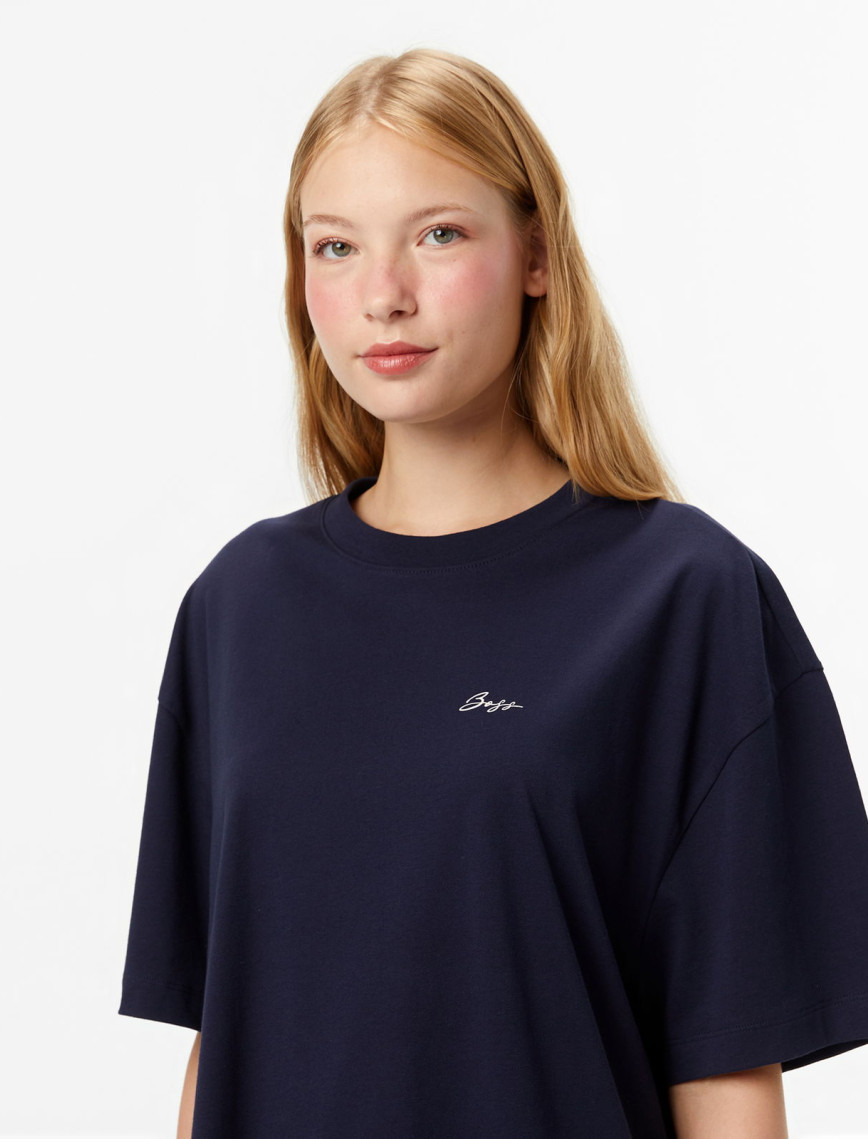 Boss Kadın Koyu Mavi T-Shirt Boss Kadın Koyu Mavi T-Shirt