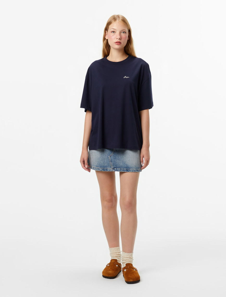 Boss Kadın Koyu Mavi T-Shirt Boss Kadın Koyu Mavi T-Shirt