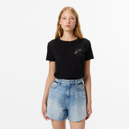 Boss Esogo Kadın Siyah T-Shirt Boss Esogo Kadın Siyah T-Shirt