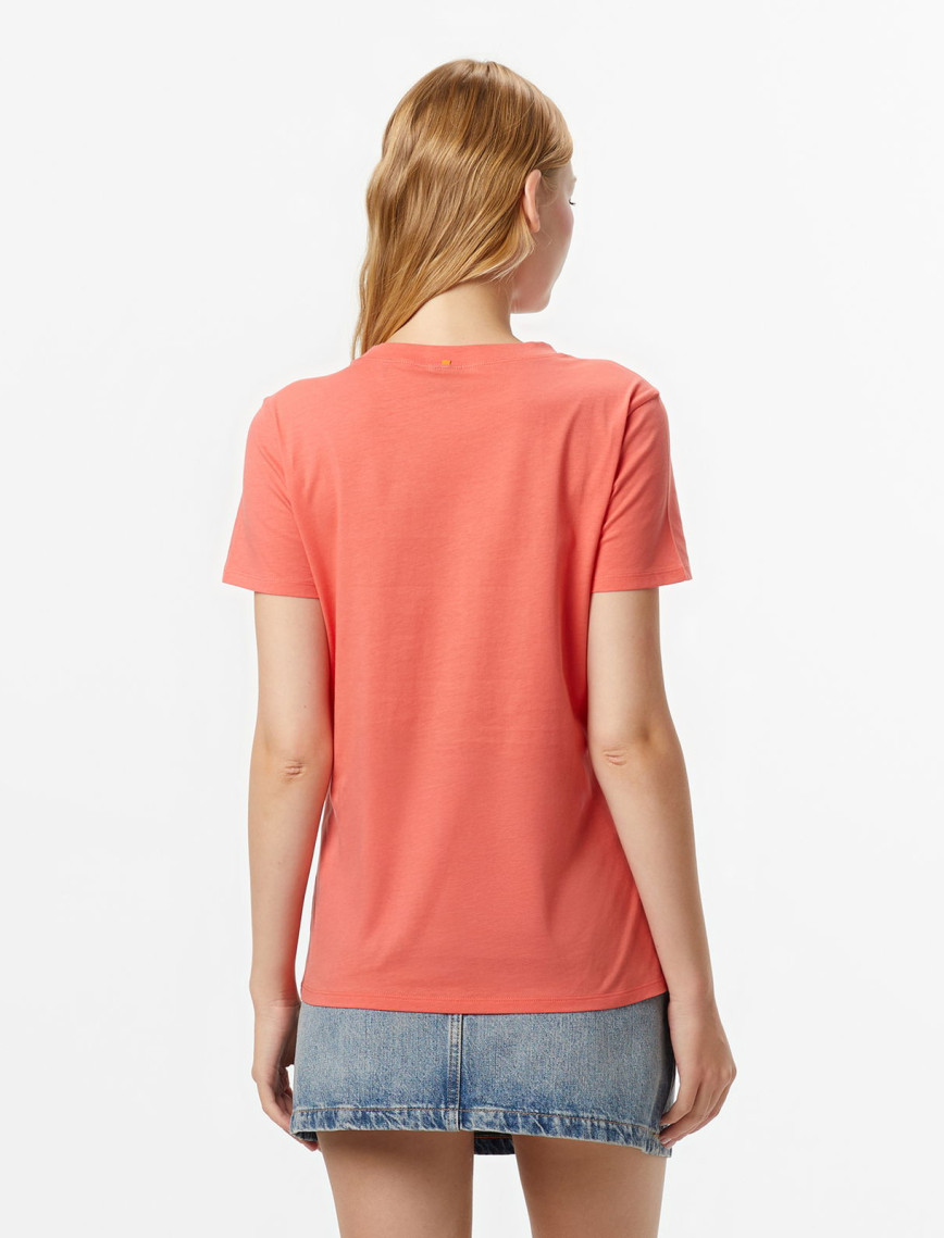 Boss Elogo Kadın Açık Kırmızı T-Shirt