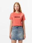 Boss Elogo Kadın Beyaz T-Shirt