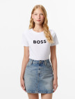 Boss Elogo Kadın Beyaz T-Shirt