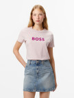 Boss Elogo Kadın Beyaz T-Shirt