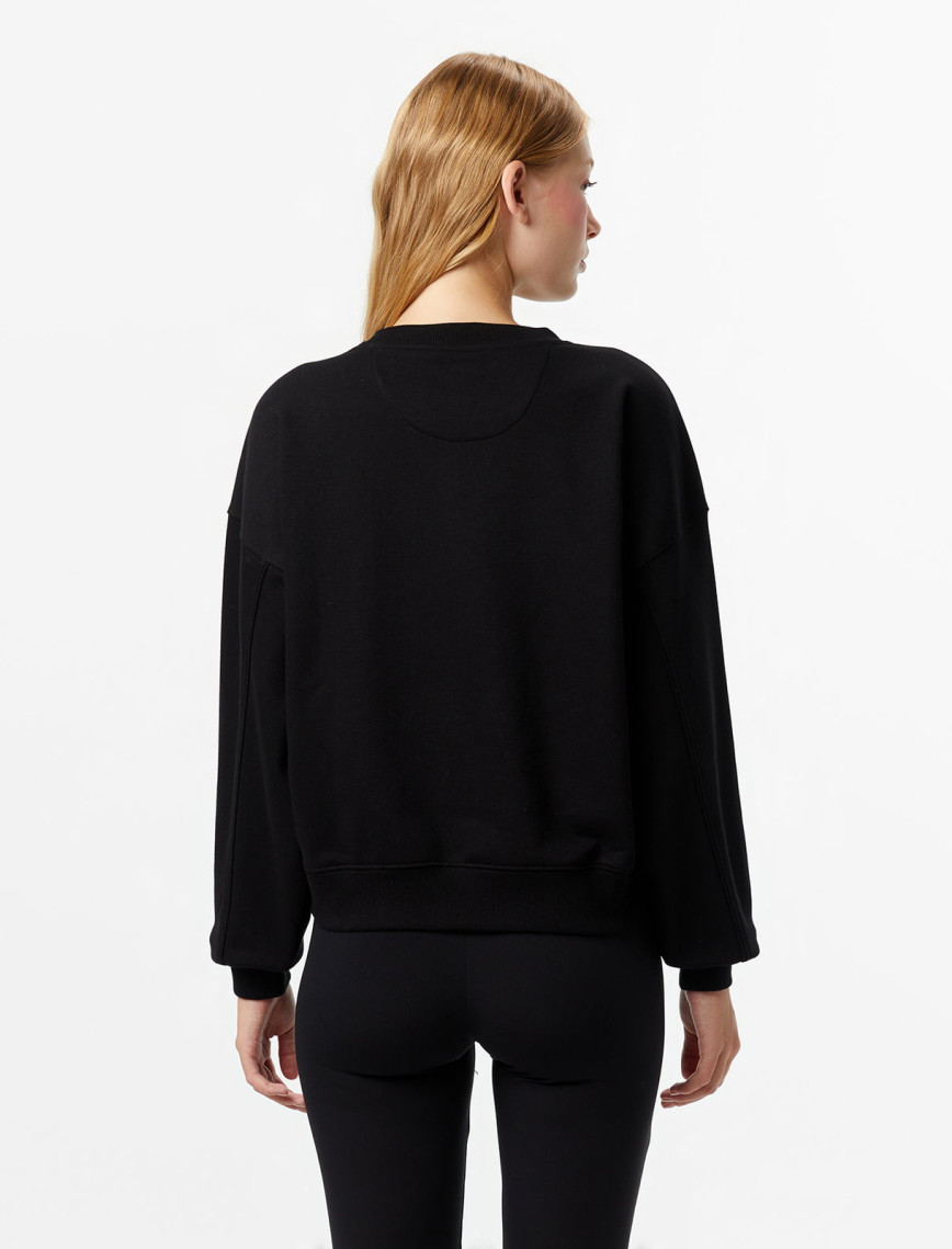 Guess Hotfix Kadın Siyah Sweatshirt Guess Hotfix Kadın Siyah Sweatshirt