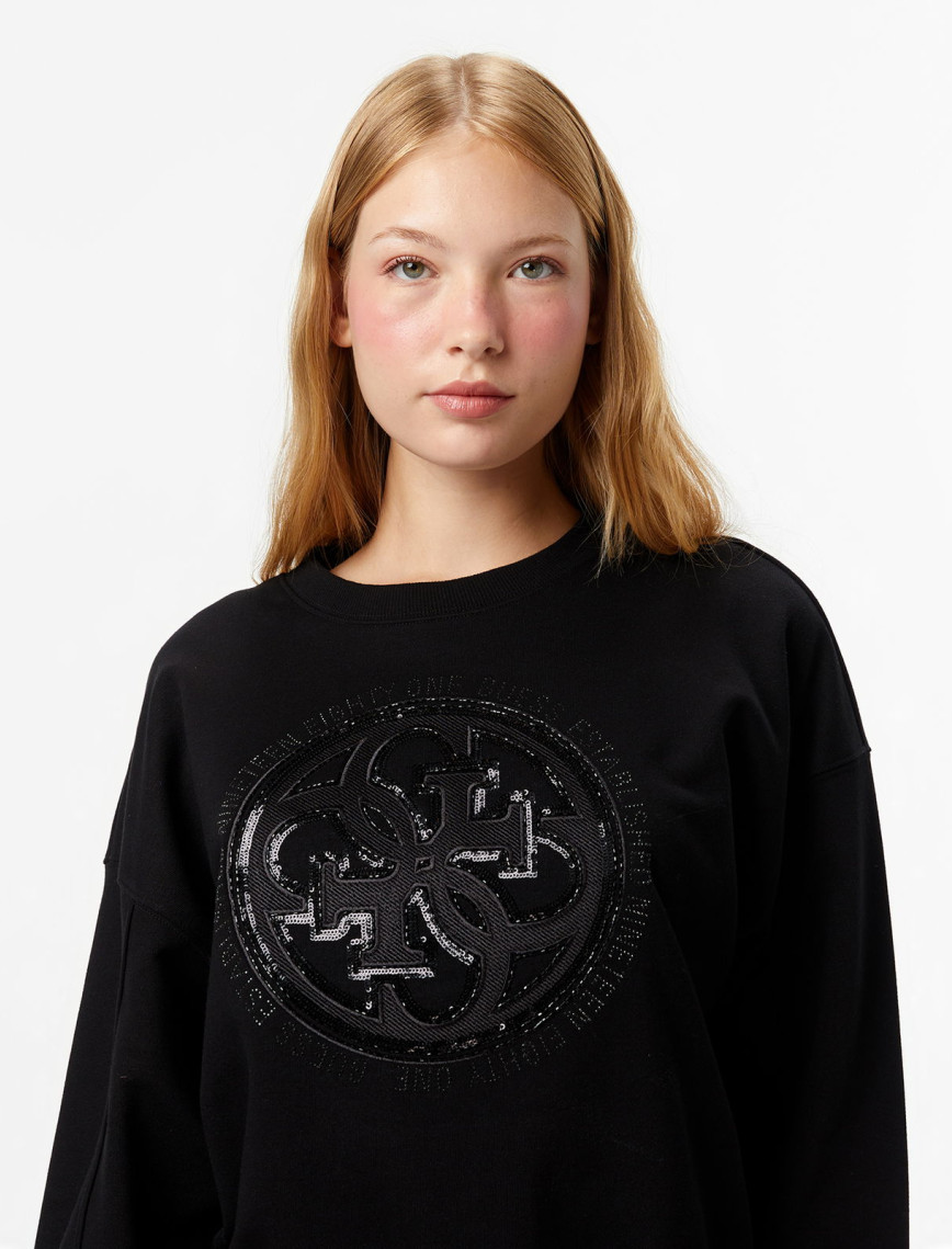 Guess Hotfix Kadın Siyah Sweatshirt Guess Hotfix Kadın Siyah Sweatshirt