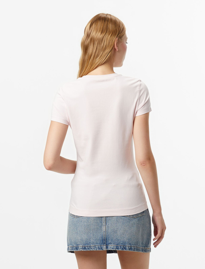 Guess Hot Slim Fit Kadın Pembe T-Shirt Guess Hot Slim Fit Kadın Pembe T-Shirt
