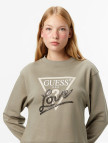 Guess Studded Kadın Yeşil Sweatshirt Guess Studded Kadın Yeşil Sweatshirt