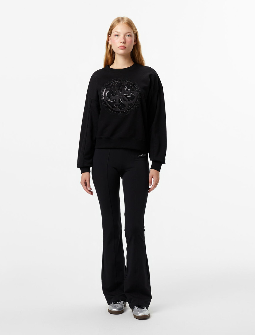 Guess Margot Slim Fit Kadın Siyah Eşofman Altı Guess Margot Slim Fit Kadın Siyah Eşofman Altı