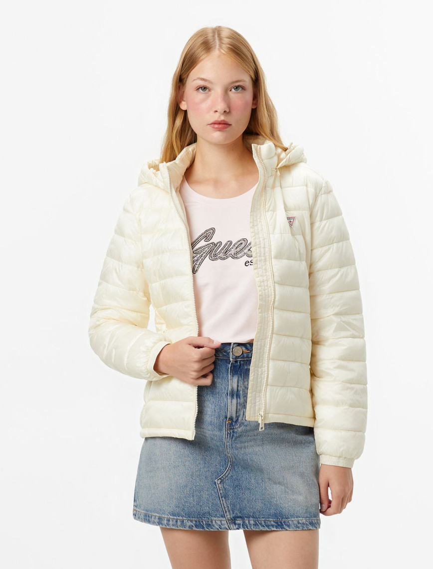 Guess Gj Hooded Kadın Siyah Mont Guess Gj Hooded Kadın Siyah Mont