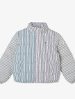 Tommy Hilfiger Mixed Stripe Puffer Çocuk Pembe Mont Tommy Hilfiger Mixed Stripe Puffer Çocuk Pembe Mont