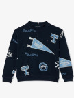 Tommy Jeans Allover Printed Çocuk Lacivert Sweatshirt Tommy Jeans Allover Printed Çocuk Lacivert Sweatshirt