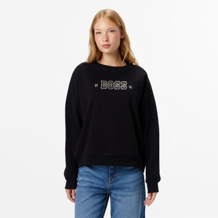Boss Eland Kadın Siyah Sweatshirt Boss Eland Kadın Siyah Sweatshirt