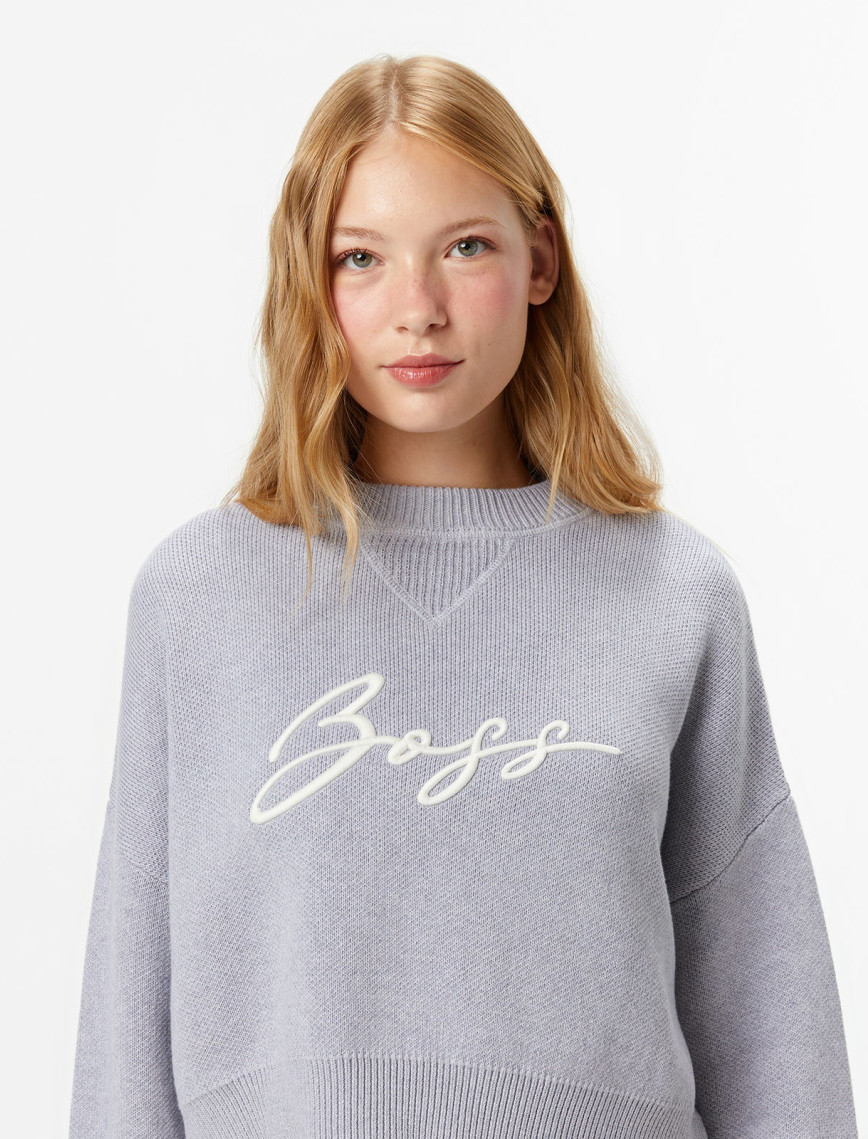 Boss Finevra Kadın Gümüş Triko Boss Finevra Kadın Gümüş Triko