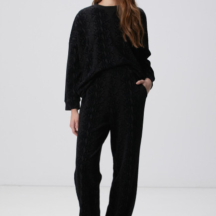 Network Kadın Siyah Baskılı Eşofman Network Kadın Siyah Baskılı Eşofman