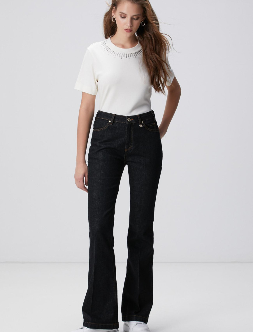 Network Kadın Kırık Beyaz T-shirt Network Kadın Kırık Beyaz T-shirt