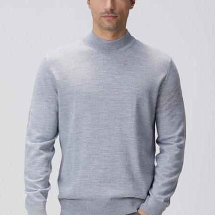 Network Erkek Gri Melanj Yün Karışımlı Kazak