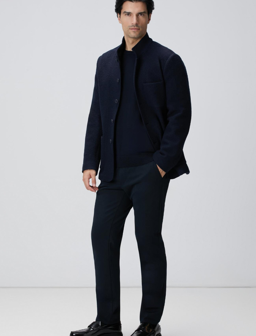 Network Erkek Lacivert Yün Karışımlı Triko Kazak Network Erkek Lacivert Yün Karışımlı Triko Kazak