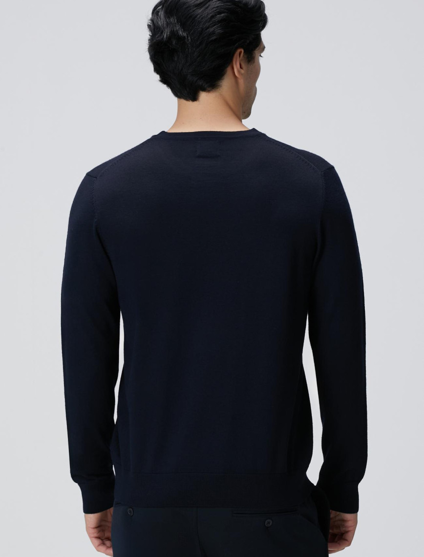 Network Erkek Lacivert Yün Karışımlı Triko Kazak Network Erkek Lacivert Yün Karışımlı Triko Kazak