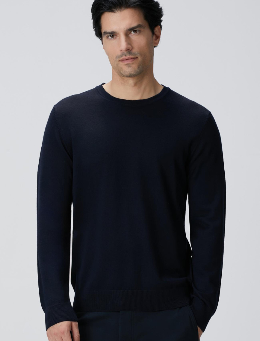 Network Erkek Lacivert Yün Karışımlı Triko Kazak Network Erkek Lacivert Yün Karışımlı Triko Kazak