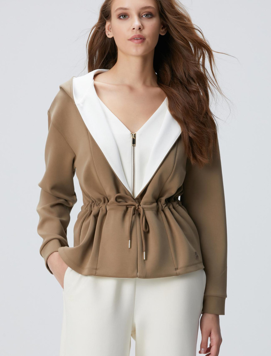 Network Kadın Haki Model Karışımlı Örme Ceket Network Kadın Haki Model Karışımlı Örme Ceket