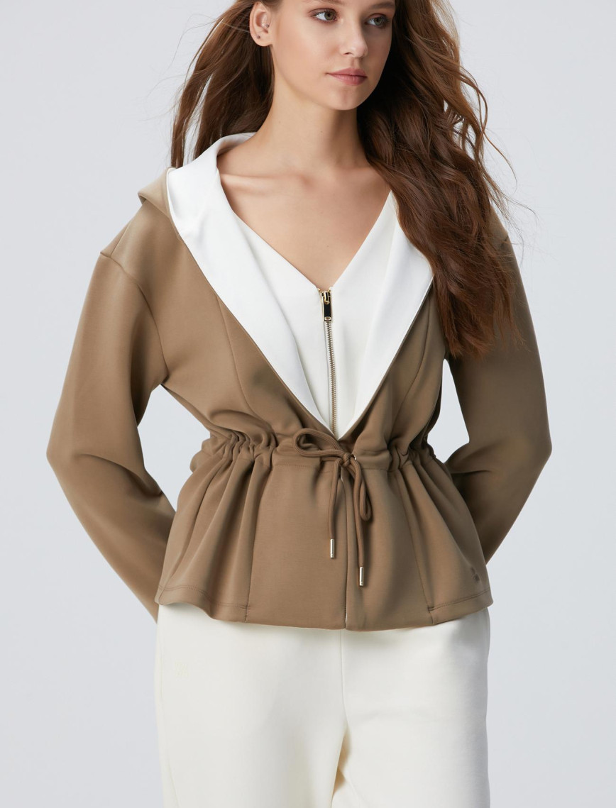 Network Kadın Haki Model Karışımlı Örme Ceket Network Kadın Haki Model Karışımlı Örme Ceket