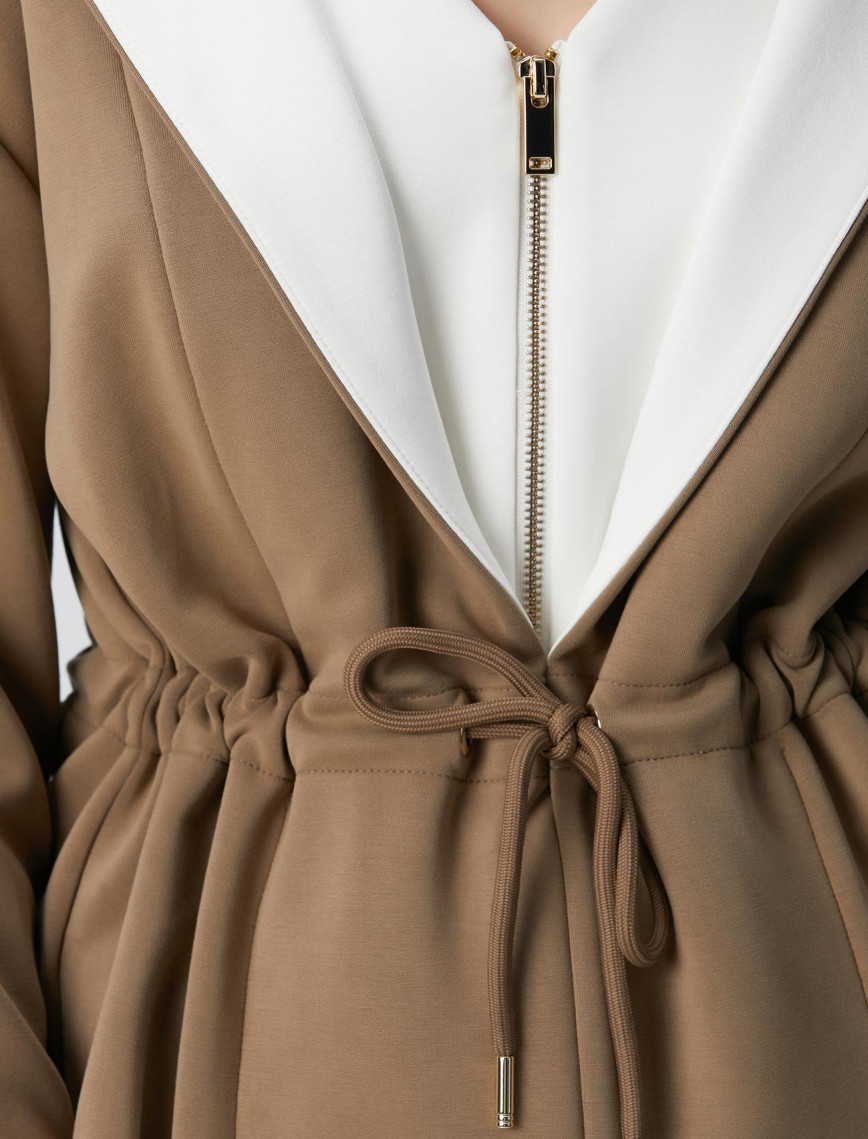 Network Kadın Haki Model Karışımlı Örme Ceket Network Kadın Haki Model Karışımlı Örme Ceket