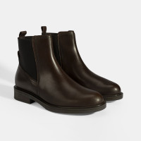 Kadın Kahve Lastik Detaylı Deri Bot Kadın Kahve Lastik Detaylı Deri Bot