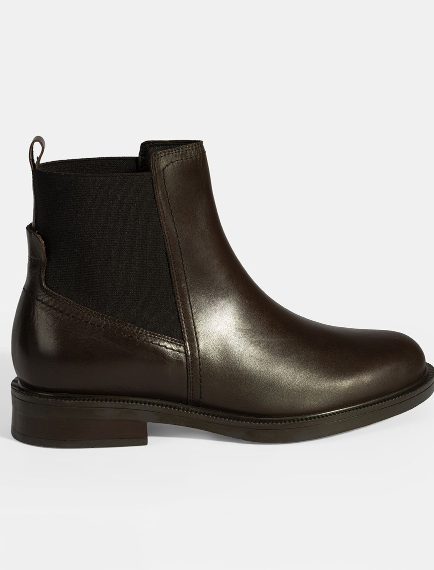 Kadın Kahve Lastik Detaylı Deri Bot Kadın Kahve Lastik Detaylı Deri Bot