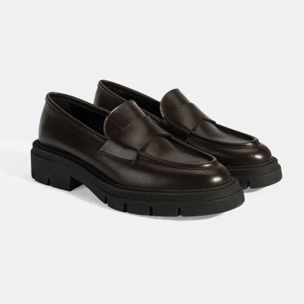 Kadın Kahve Deri Loafer Kadın Kahve Deri Loafer