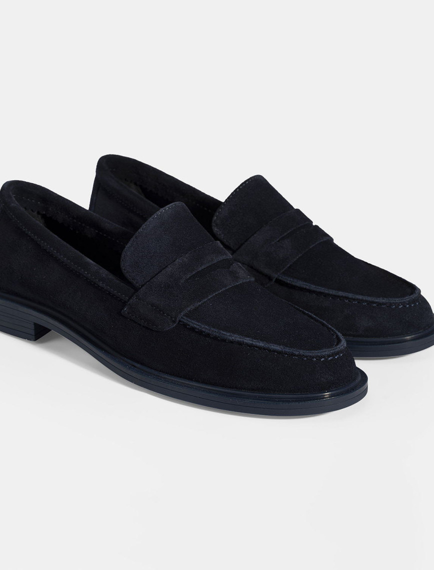 Kadın Bordo Süet Loafer Kadın Bordo Süet Loafer