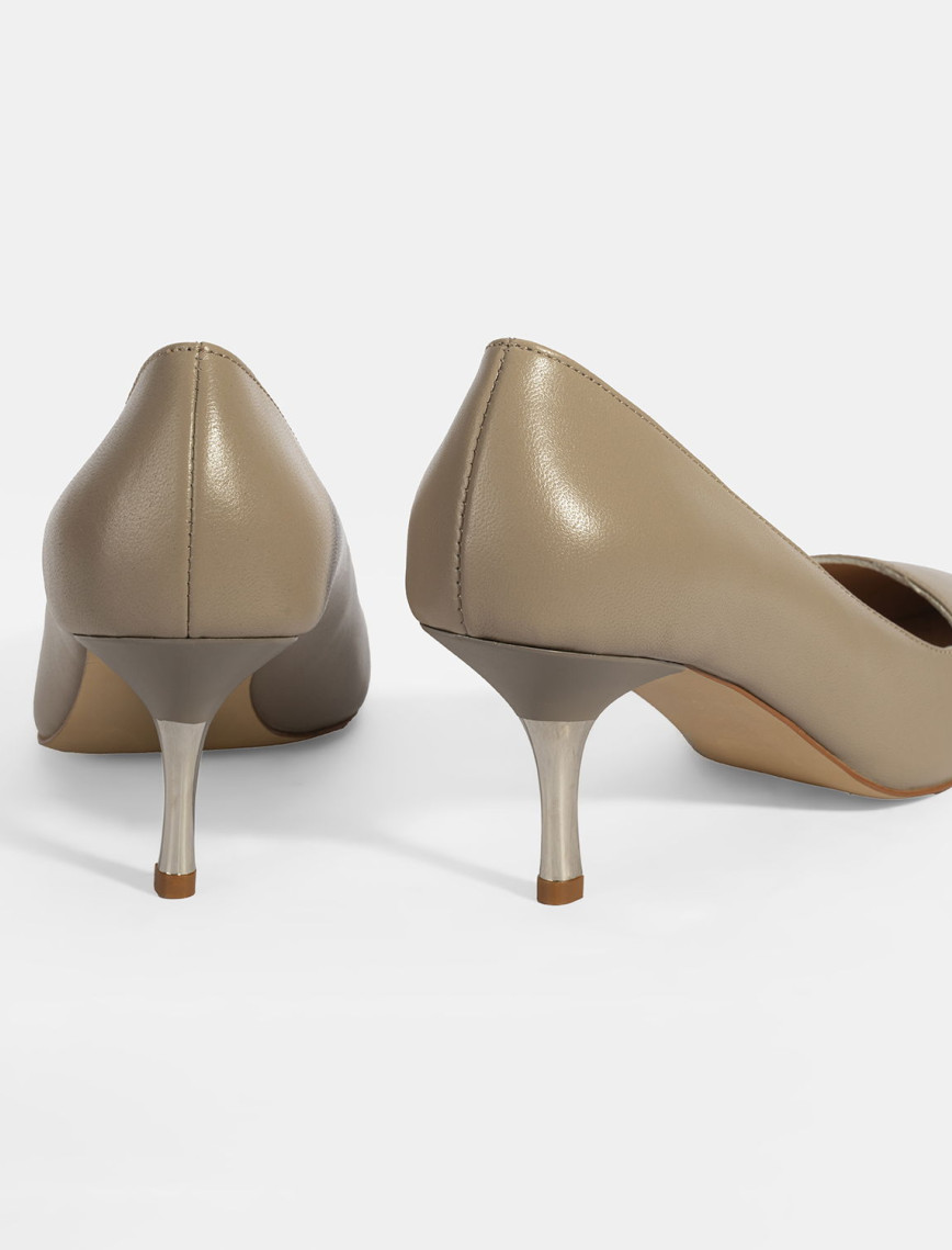 Kadın Vizon Deri Stiletto Kadın Vizon Deri Stiletto