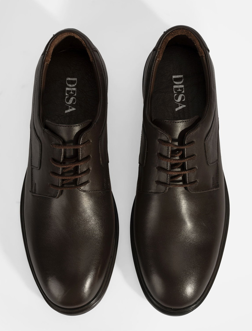 Erkek Kahve Klasik Deri Ayakkabı Erkek Kahve Klasik Deri Ayakkabı