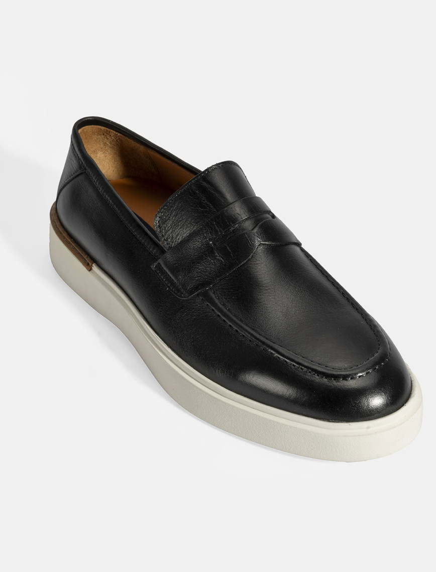 Erkek Siyah Deri Loafer Erkek Siyah Deri Loafer