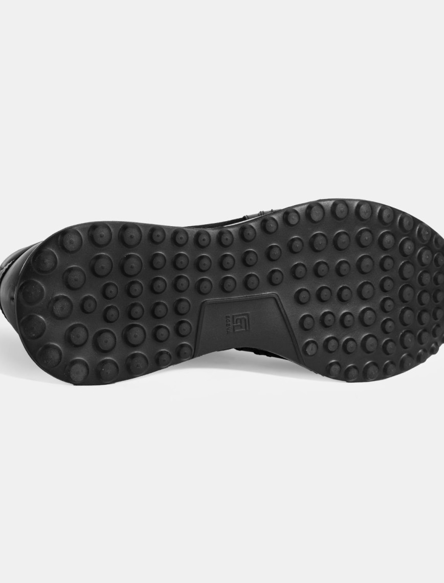 Erkek Siyah Bağcıklı Deri Spor Ayakkabı Erkek Siyah Bağcıklı Deri Spor Ayakkabı