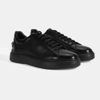 Erkek Siyah Bağcıklı Deri Günlük Ayakkabı Erkek Siyah Bağcıklı Deri Günlük Ayakkabı