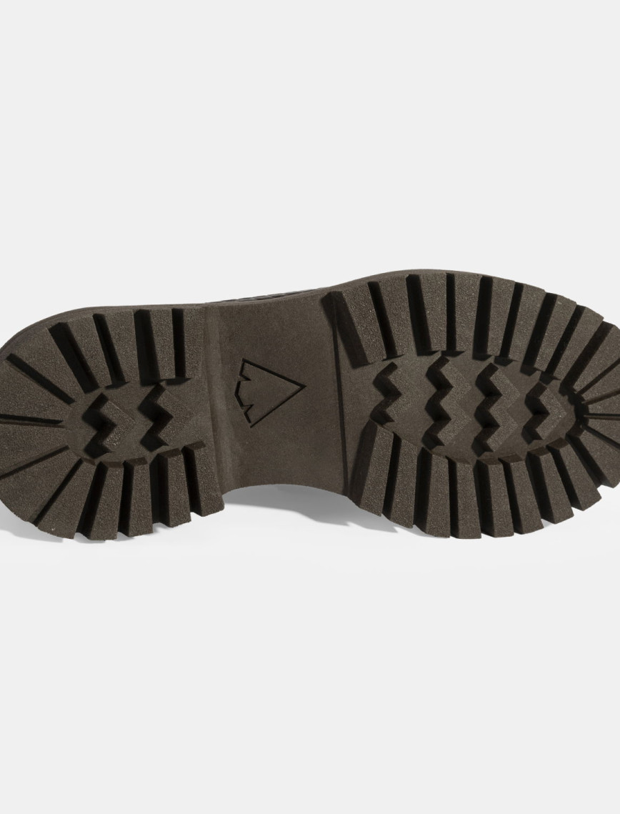 Kadın Kahve Kroko Basklı Deri Loafer Kadın Kahve Kroko Basklı Deri Loafer