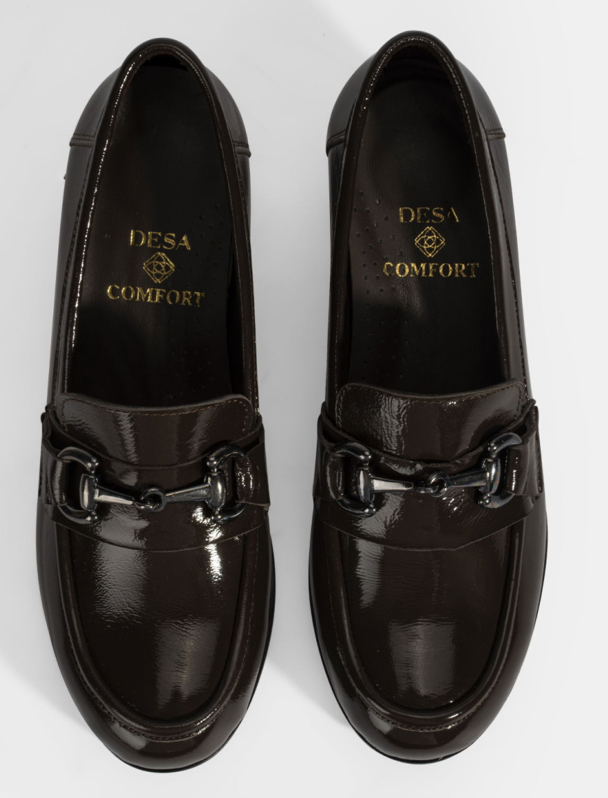 Kadın Kahve DesaComfort Topuklu Rugan Ayakkabı Kadın Kahve DesaComfort Topuklu Rugan Ayakkabı